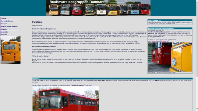 Busbevarelsesgruppen Entusiaster, der bevarer “nyere” danskbyggede busser. 